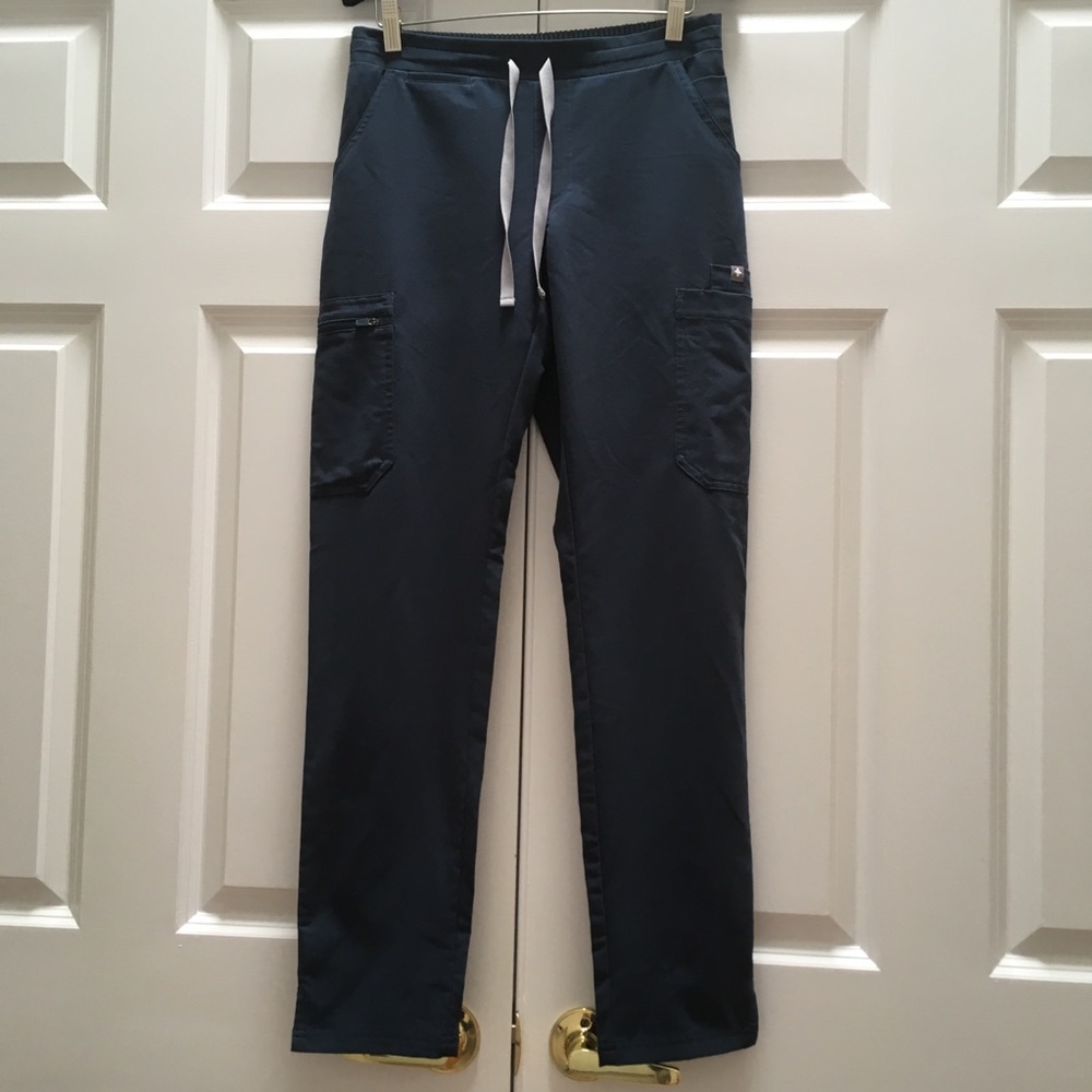 Figs Yola Skinny Scrub Pants Dark Harbor Limited Edition size XS